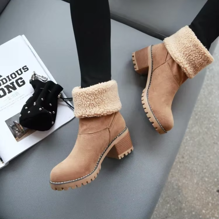 Luisa™ – Stilvolle warme Schneestiefel aus Leder