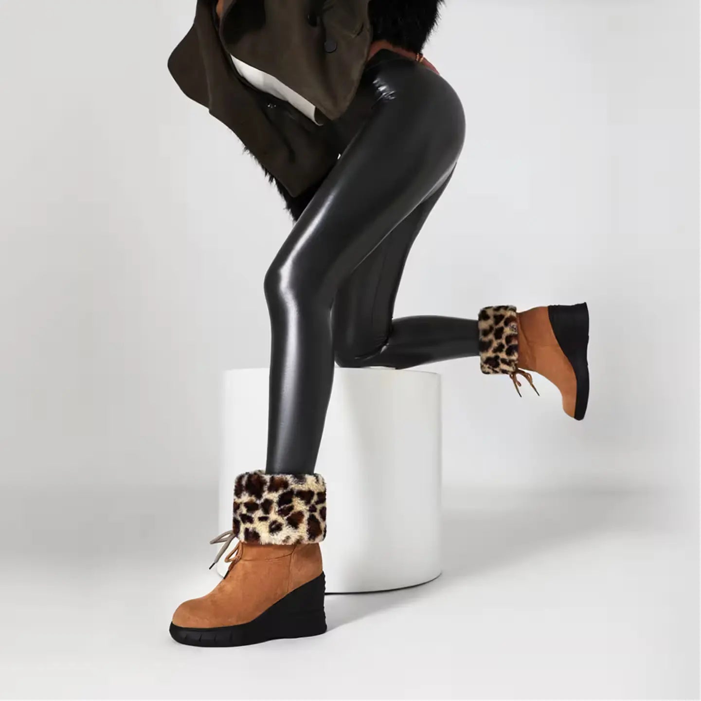 Alison H™ Leopard Foldover Boots