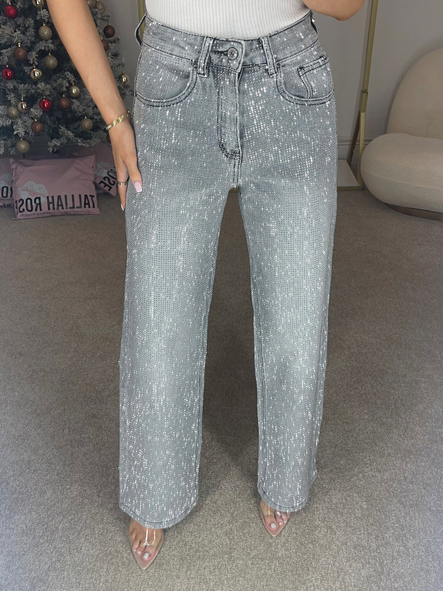 Premium Diamanté Jeans Pants for Women