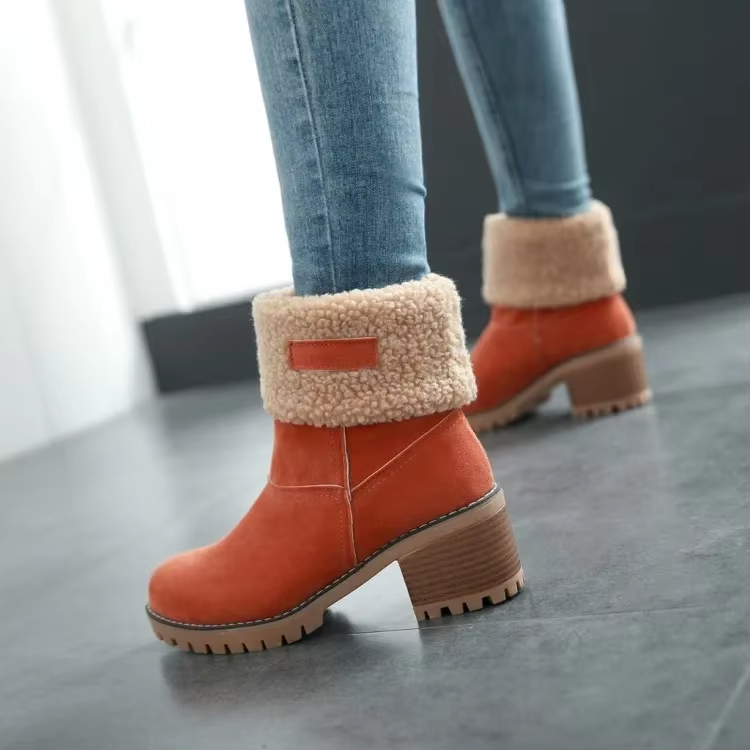 Luisa™ – Stilvolle warme Schneestiefel aus Leder