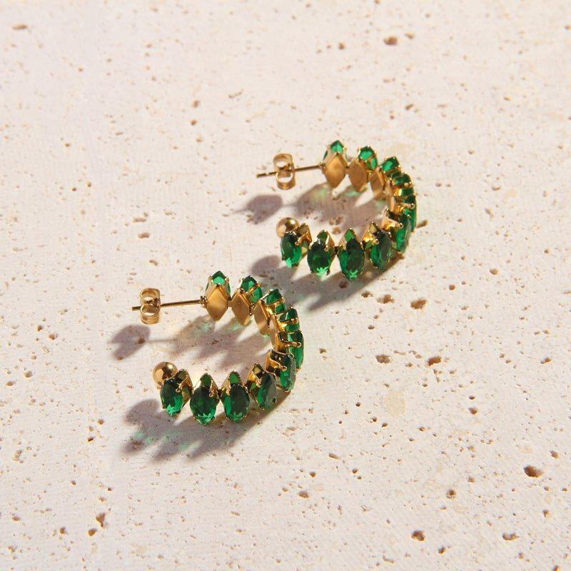 Vert Oval Hoop Earrings