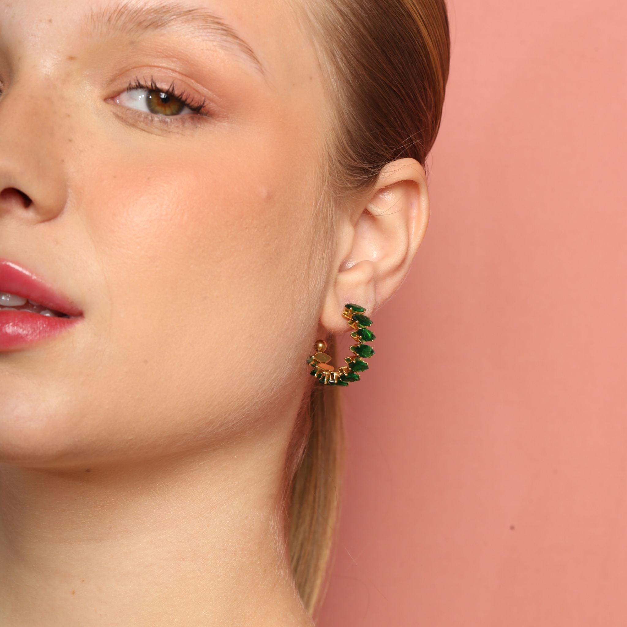 Vert Oval Hoop Earrings