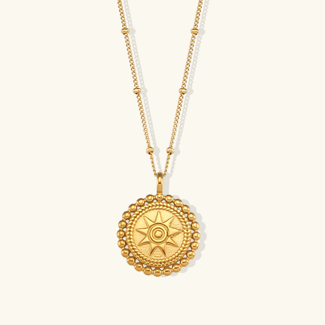 Amara Sunburst Pendant Necklace