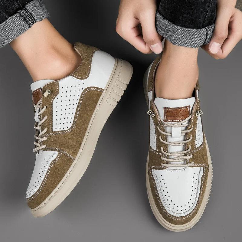 Luxury Genuine Leather Sneakers