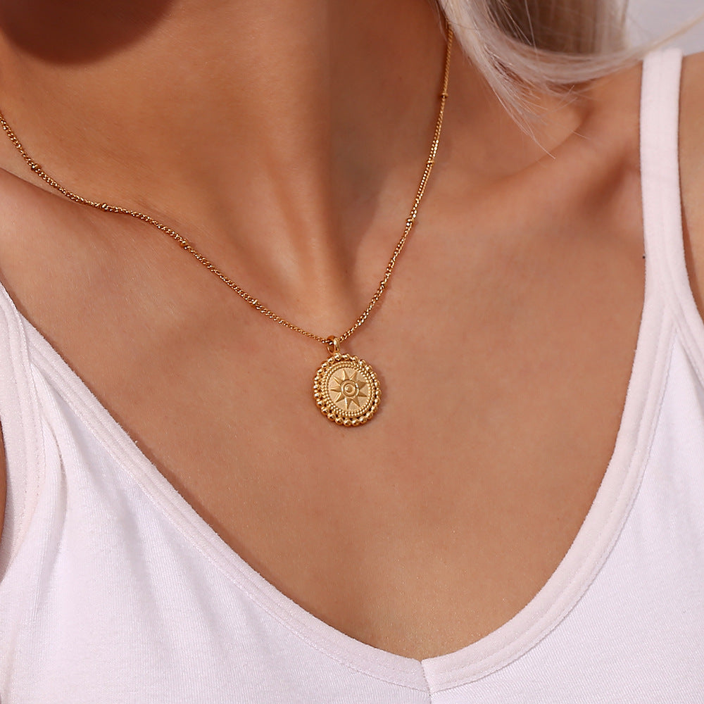 Amara Sunburst Pendant Necklace