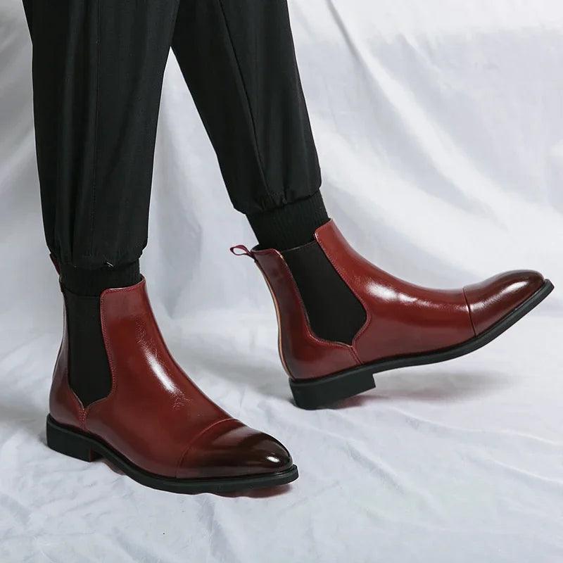 Men's Chelsea Boots Red Sole