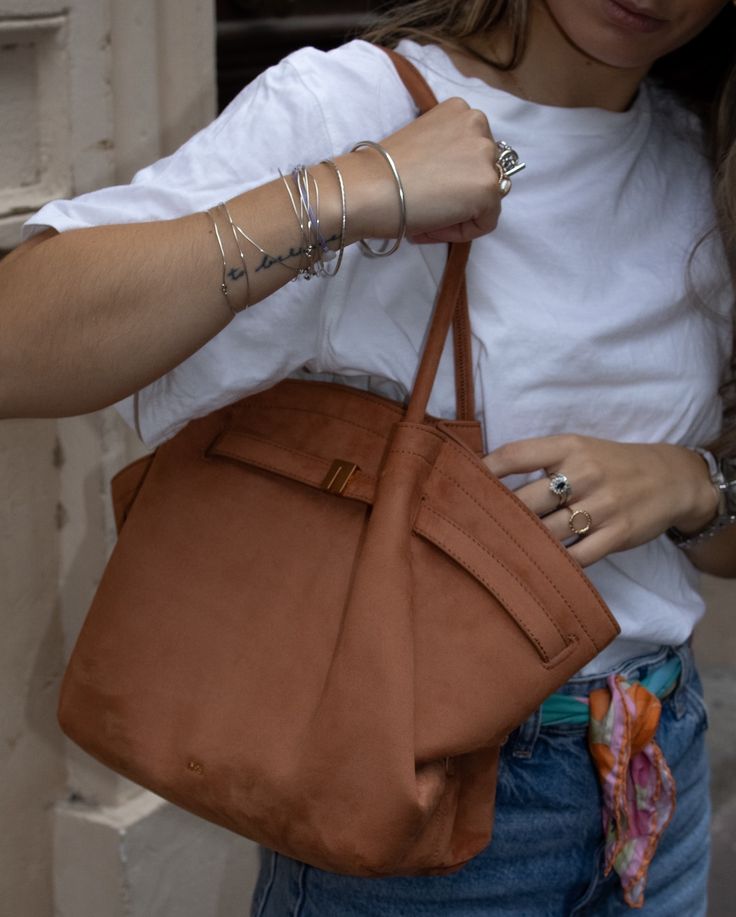 Anne Maxi Suede Tote Bag