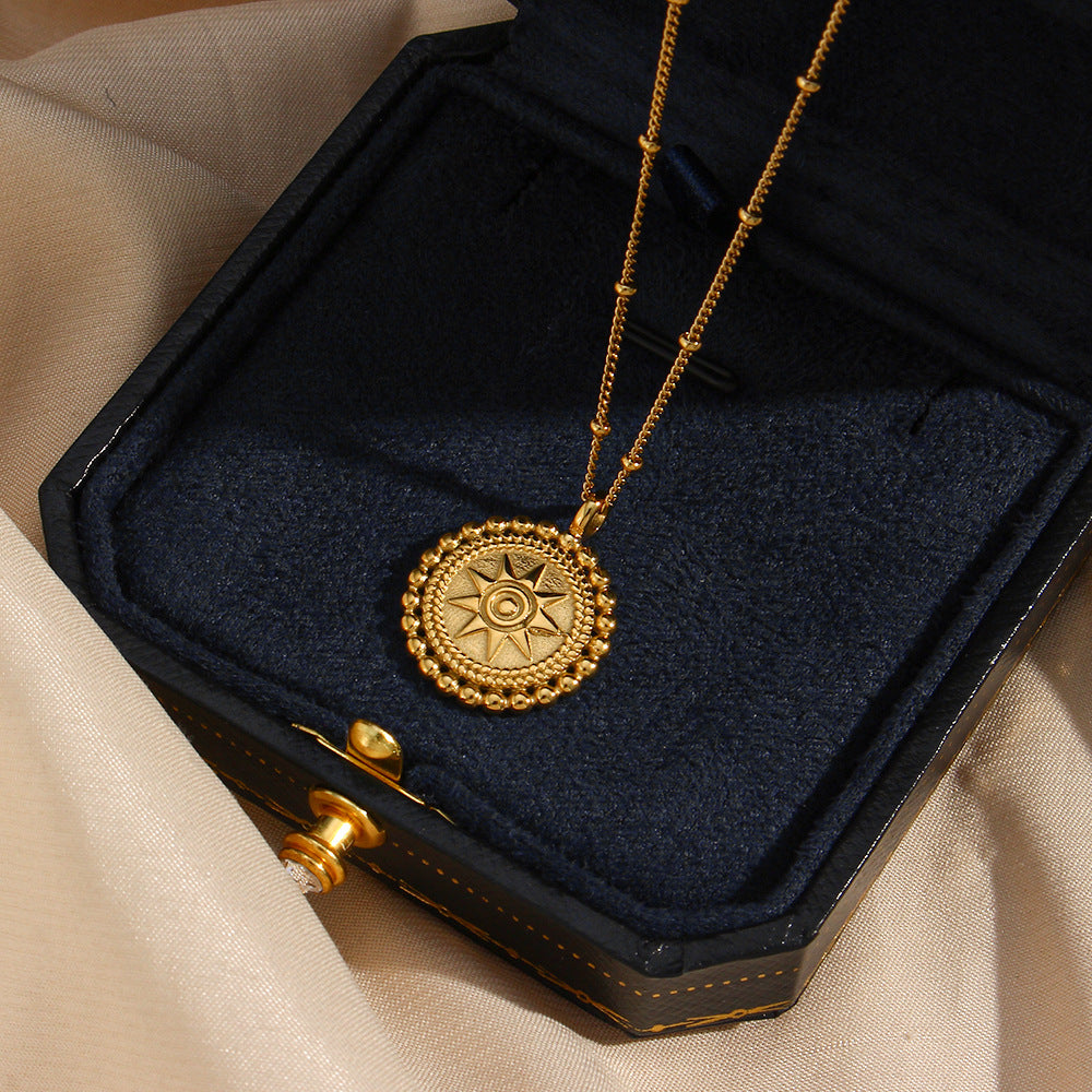 Amara Sunburst Pendant Necklace