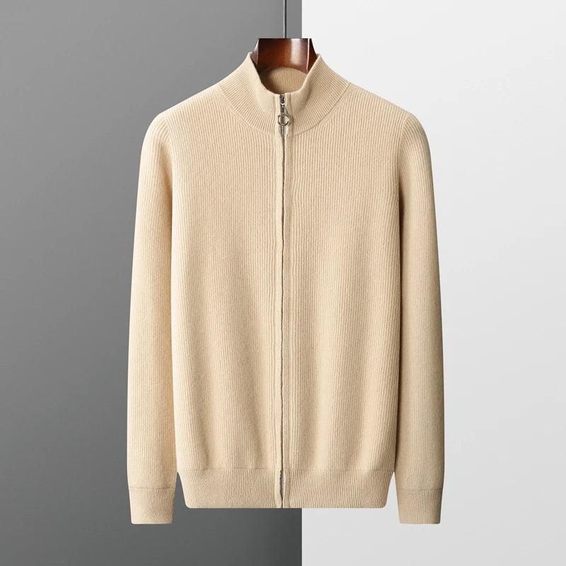 Expertly Woven Cashmere Zip Sweater