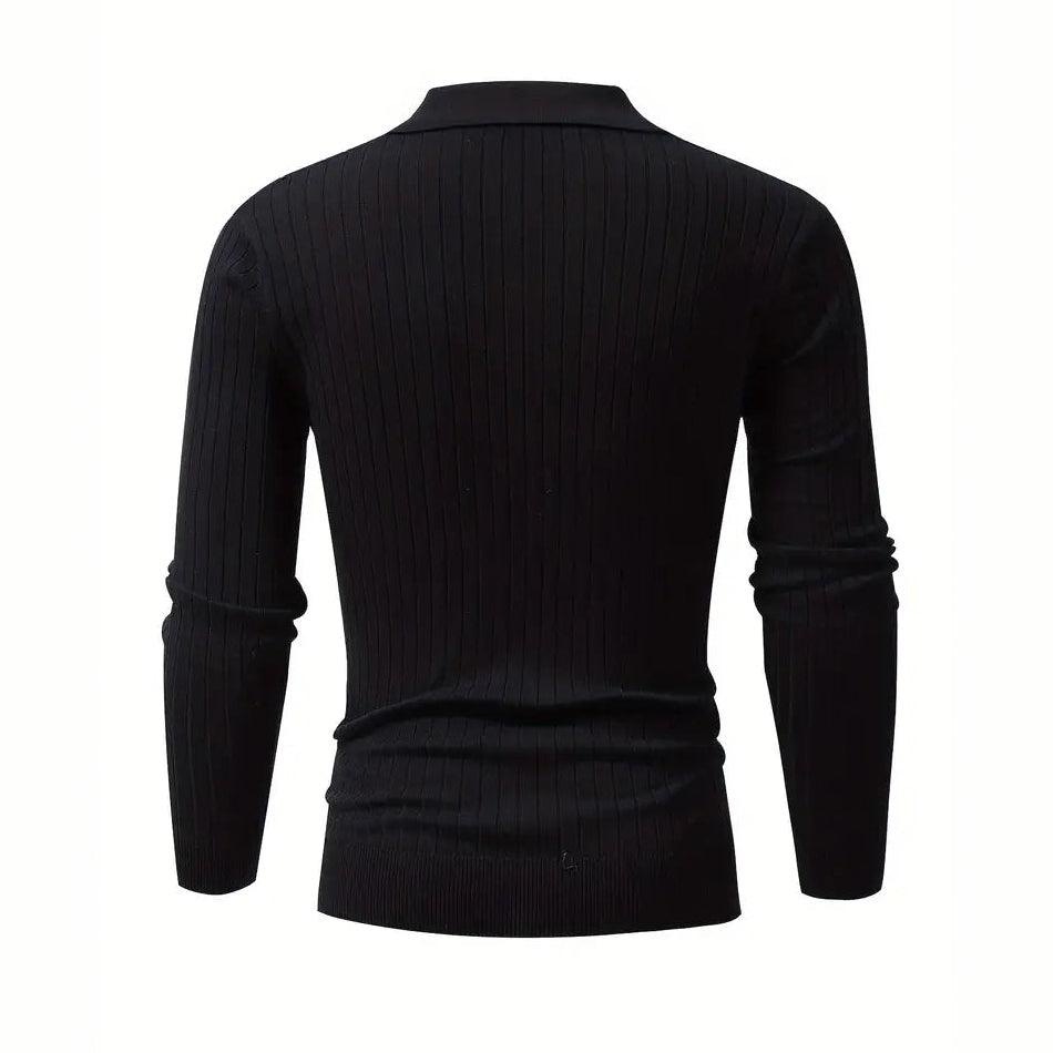 Elite Knit Polo Sweater