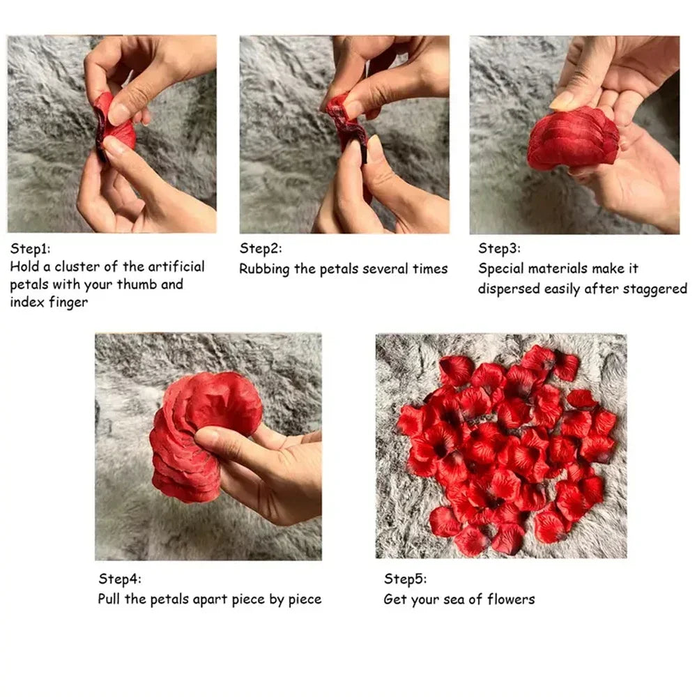 100-10000Pcs  Red Roses