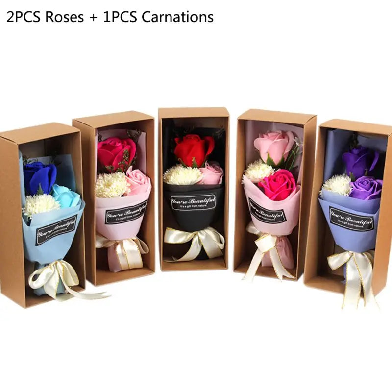 Rose Blossom Soap Bouquets