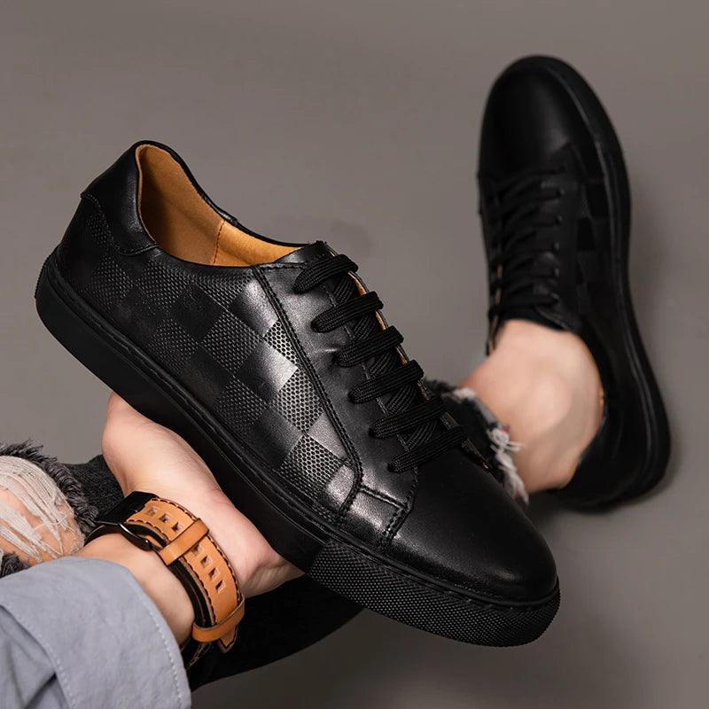 Genuine leather shoes British style