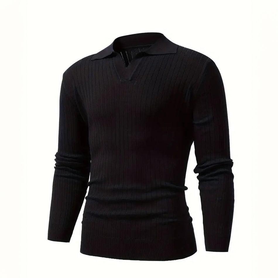 Elite Knit Polo Sweater