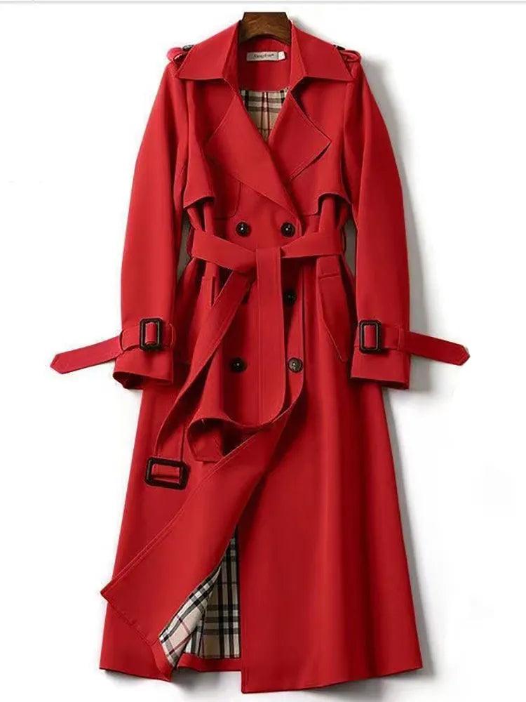 Women's long trench coat