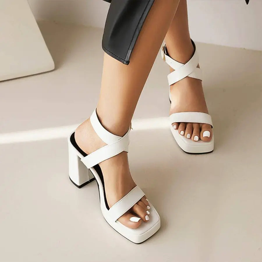 Alison Hayes™ High Block Heel Sandals