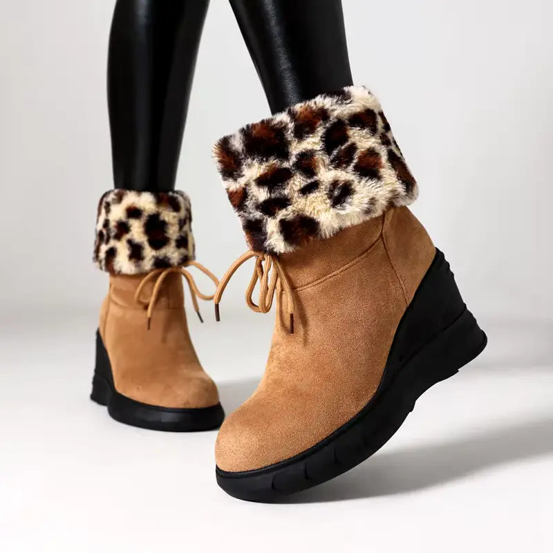 Alison H™ Leopard Foldover Boots