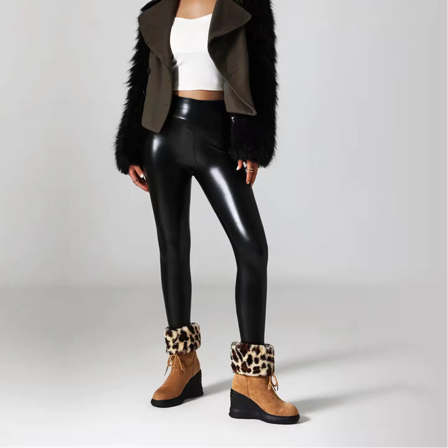 Alison H™ Leopard Foldover Boots