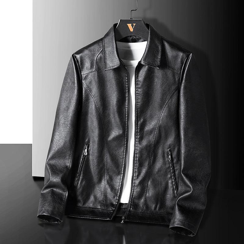 Full Zip Vintage Leather Jacket