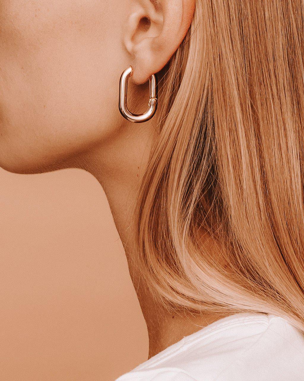 Valora Oval Hoops Earrings