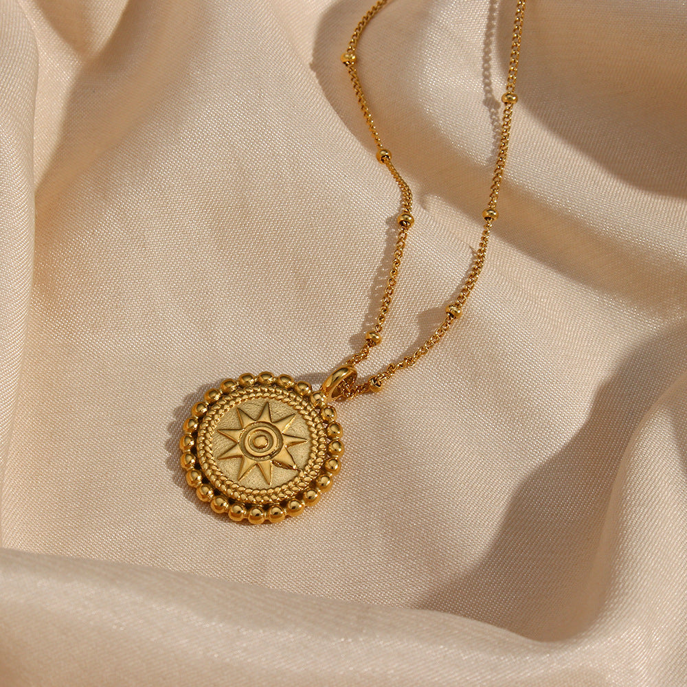 Amara Sunburst Pendant Necklace