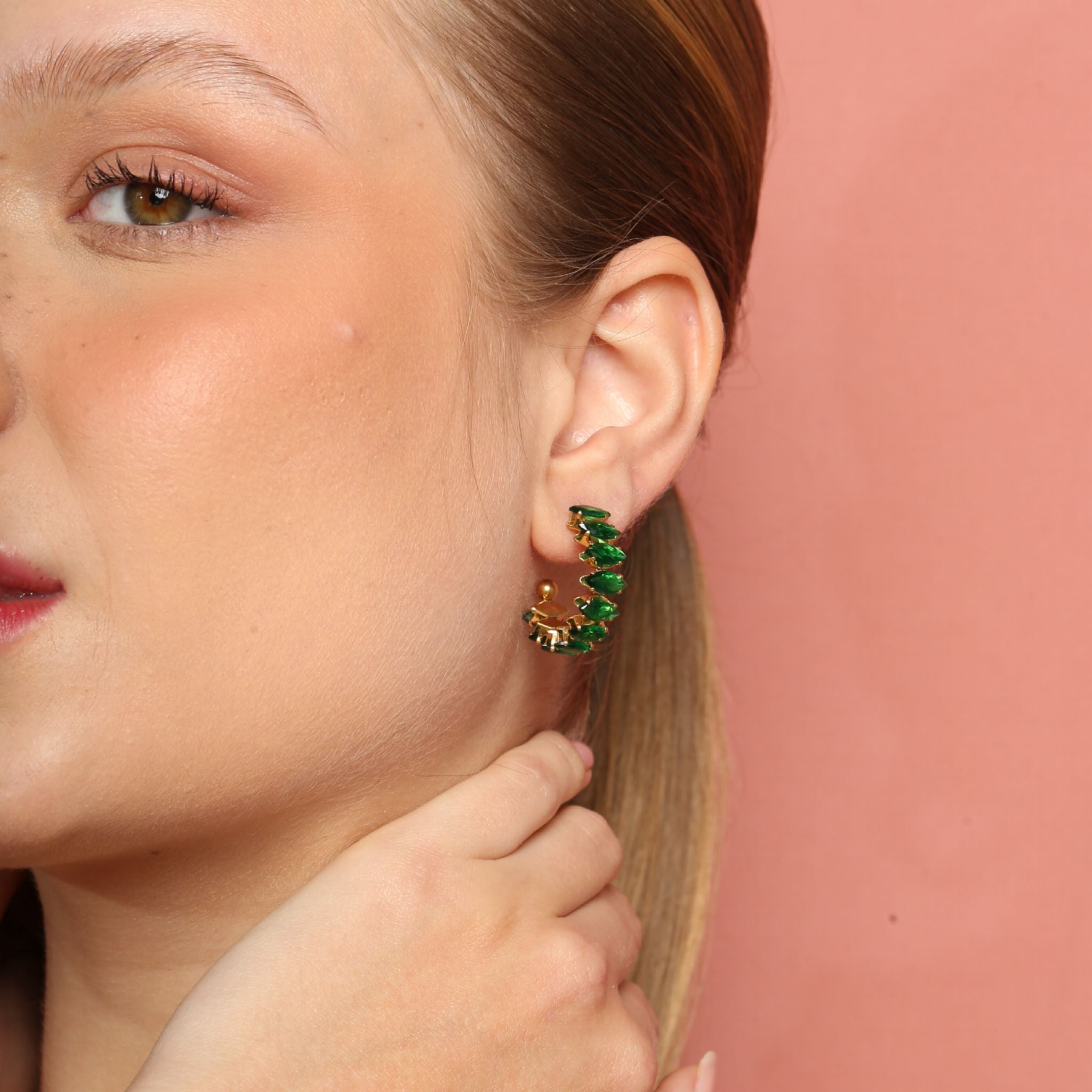 Vert Oval Hoop Earrings