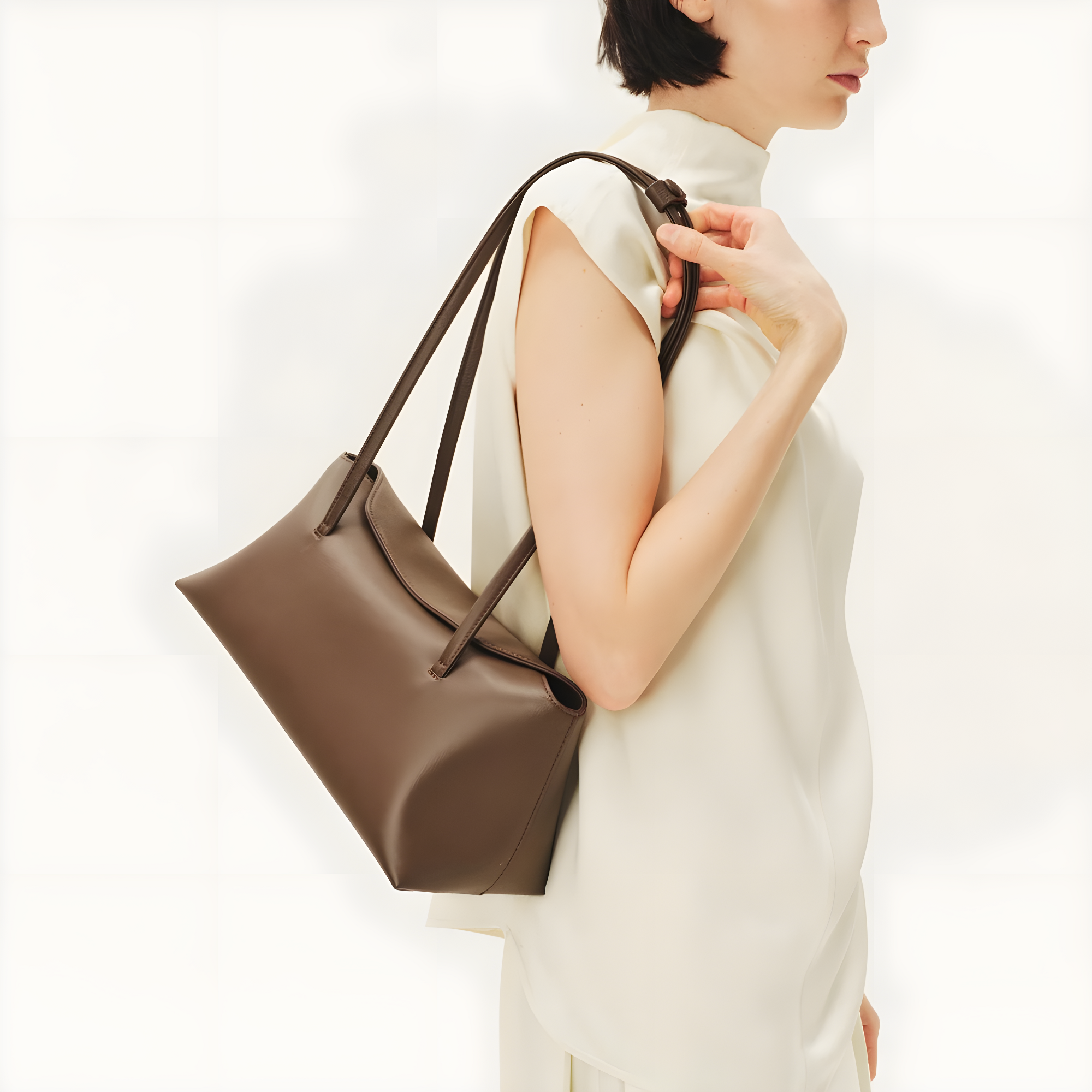 Maya Leather Shoulder Bag