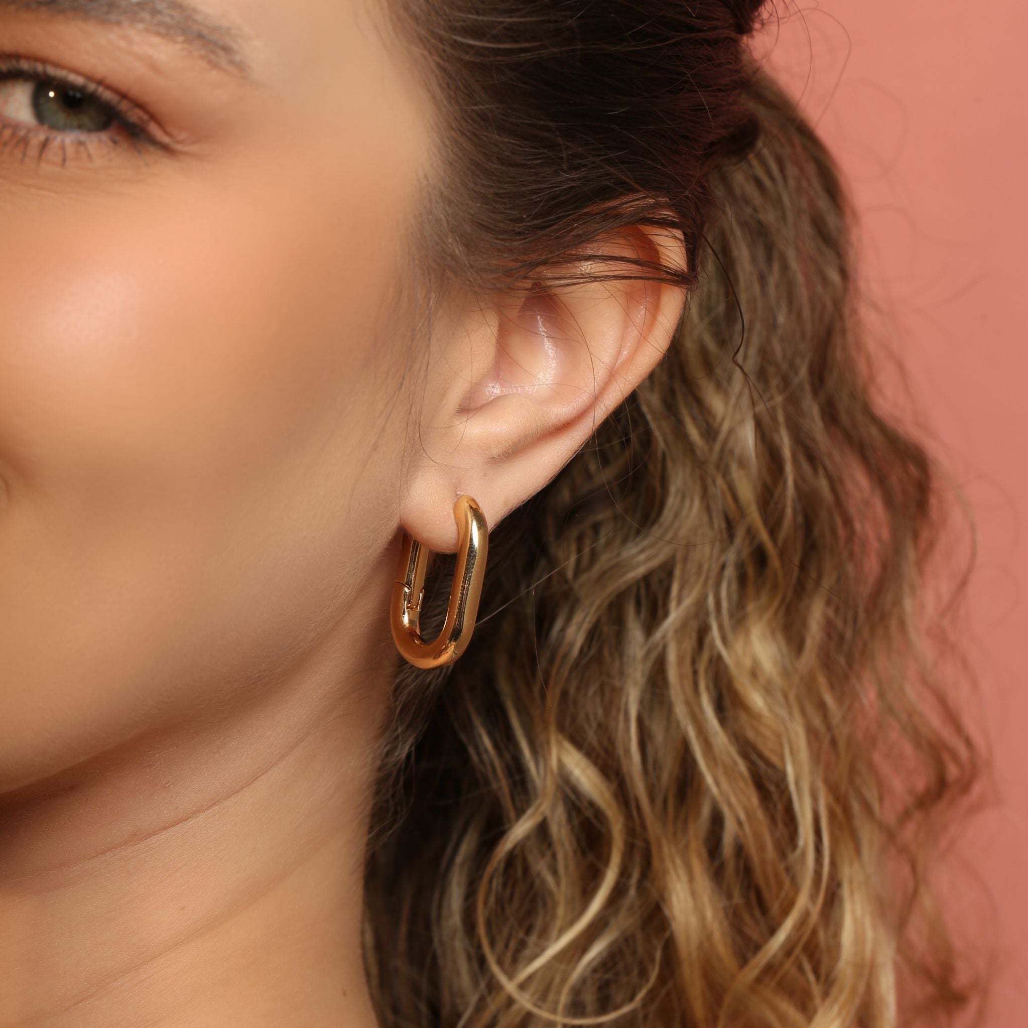 Valora Oval Hoops Earrings