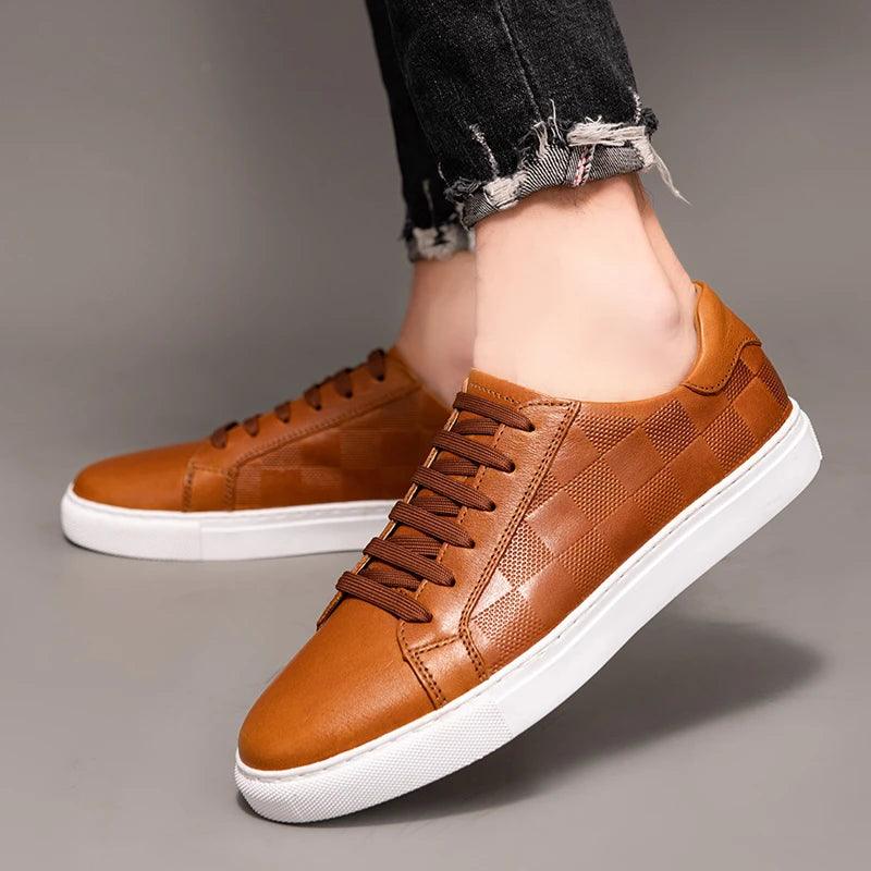 Genuine leather shoes British style